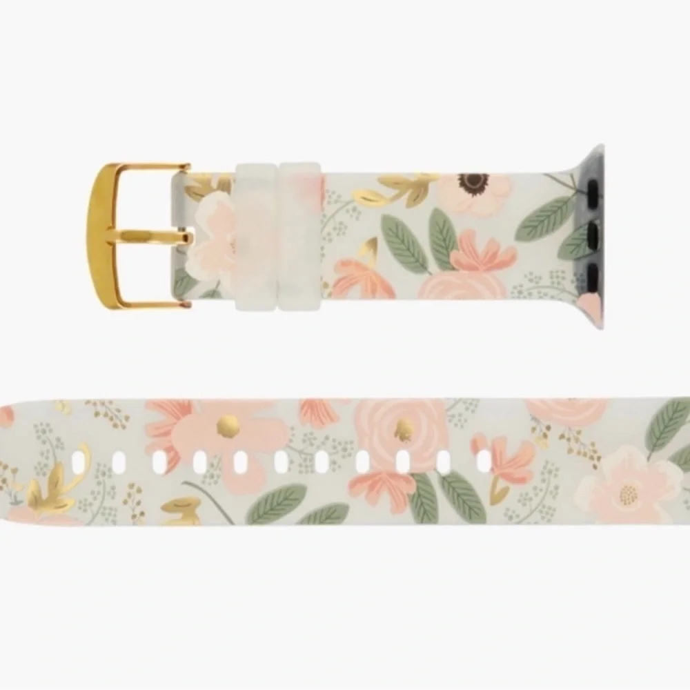 Rifle Paper Co. Apple Watchband NIB - Wildflowers - 38mm- 42mm series 1- 10 - Picture 2 of 5